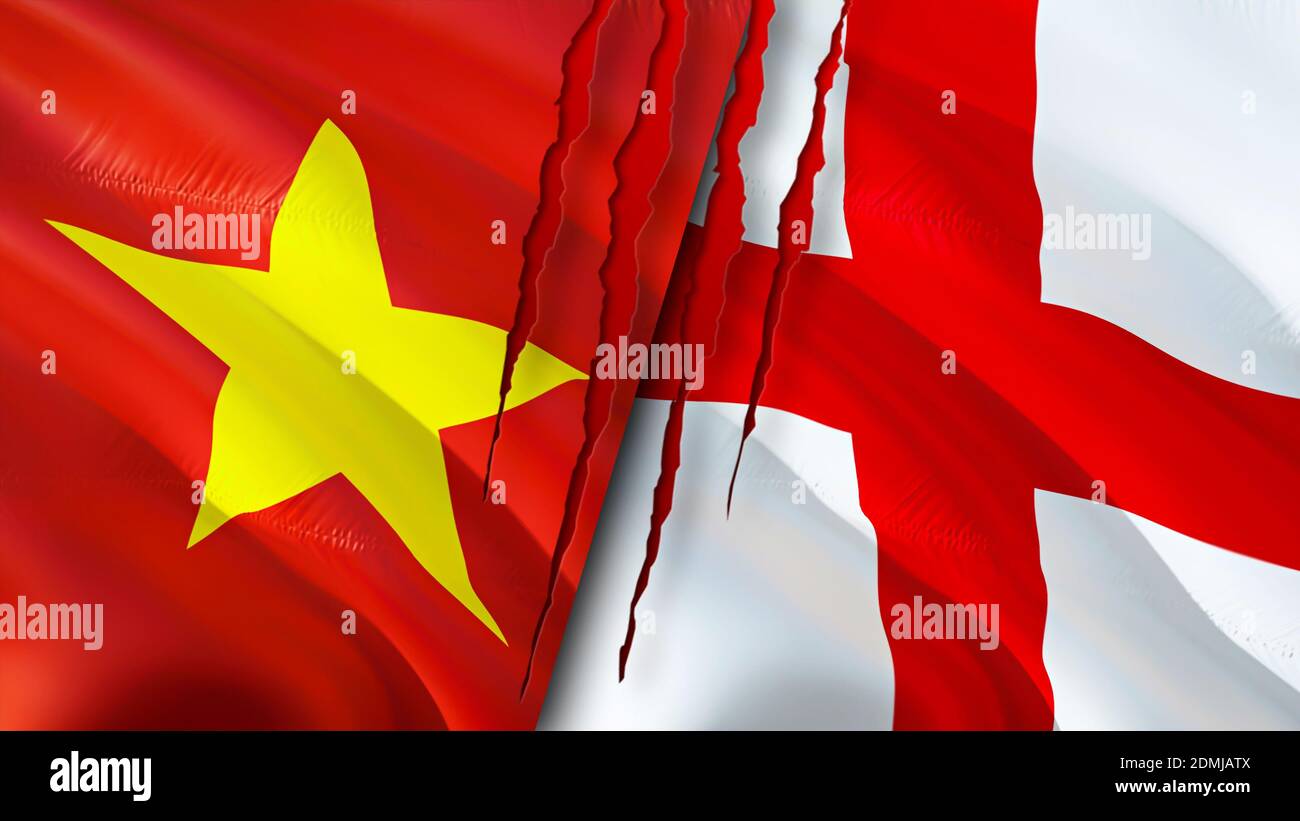 Cờ Việt Nam: Cờ Việt Nam và cờ Anh được thiết kế theo phong cách 3D với độ chân thật, sắc nét và ấn tượng. Khi được tung bay, cờ sẽ trở thành một biểu tượng đầy ý nghĩa và tôn vinh văn hóa của mỗi quốc gia.