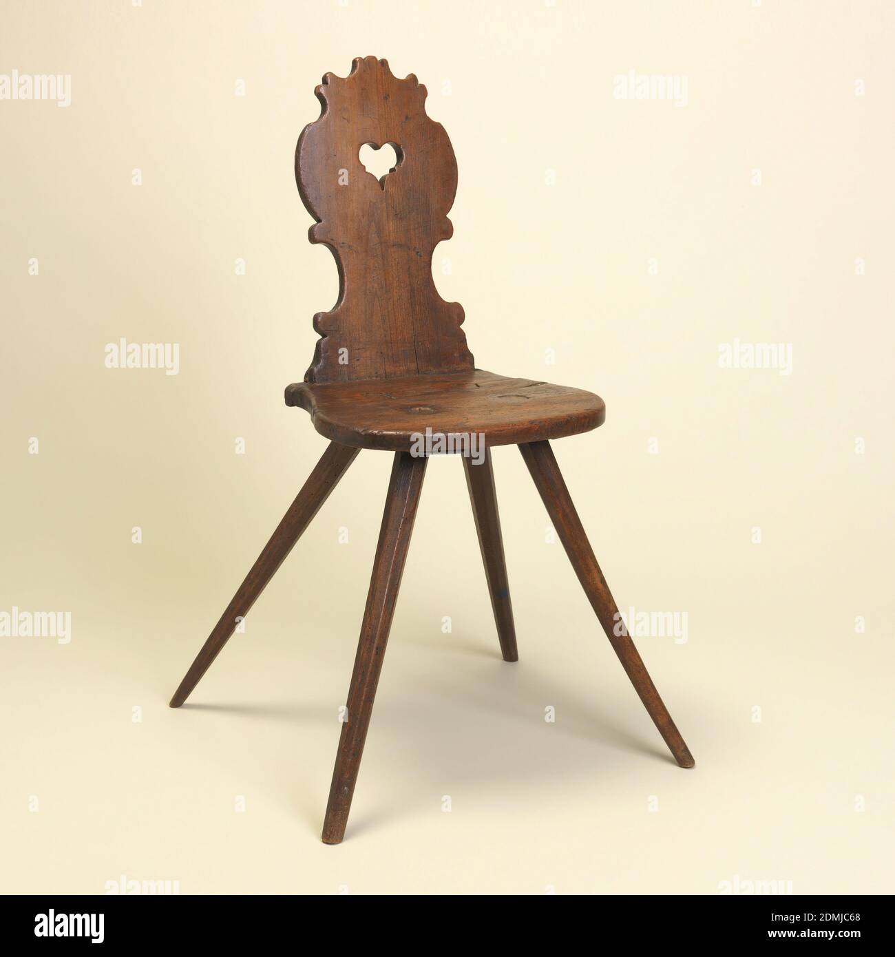 Late 18th Century Intricately Carved Swiss Walnut Chair Late 18th Century Intricately Carved Swiss Walnut Chair