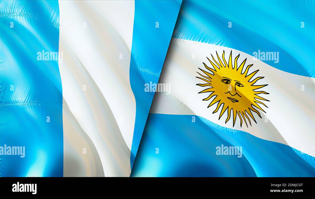 Guatemala And Argentina Flags 3d Waving Flag Design Guatemala Argentina Flag Picture Wallpaper Guatemala Vs Argentina Image 3d Rendering Guatema Stock Photo Alamy