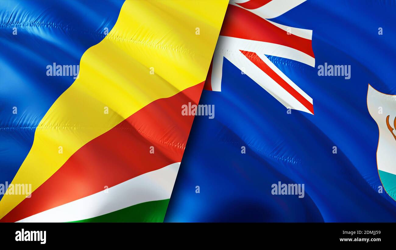 Seychelles anguilla flag hi-res stock photography and images - Alamy