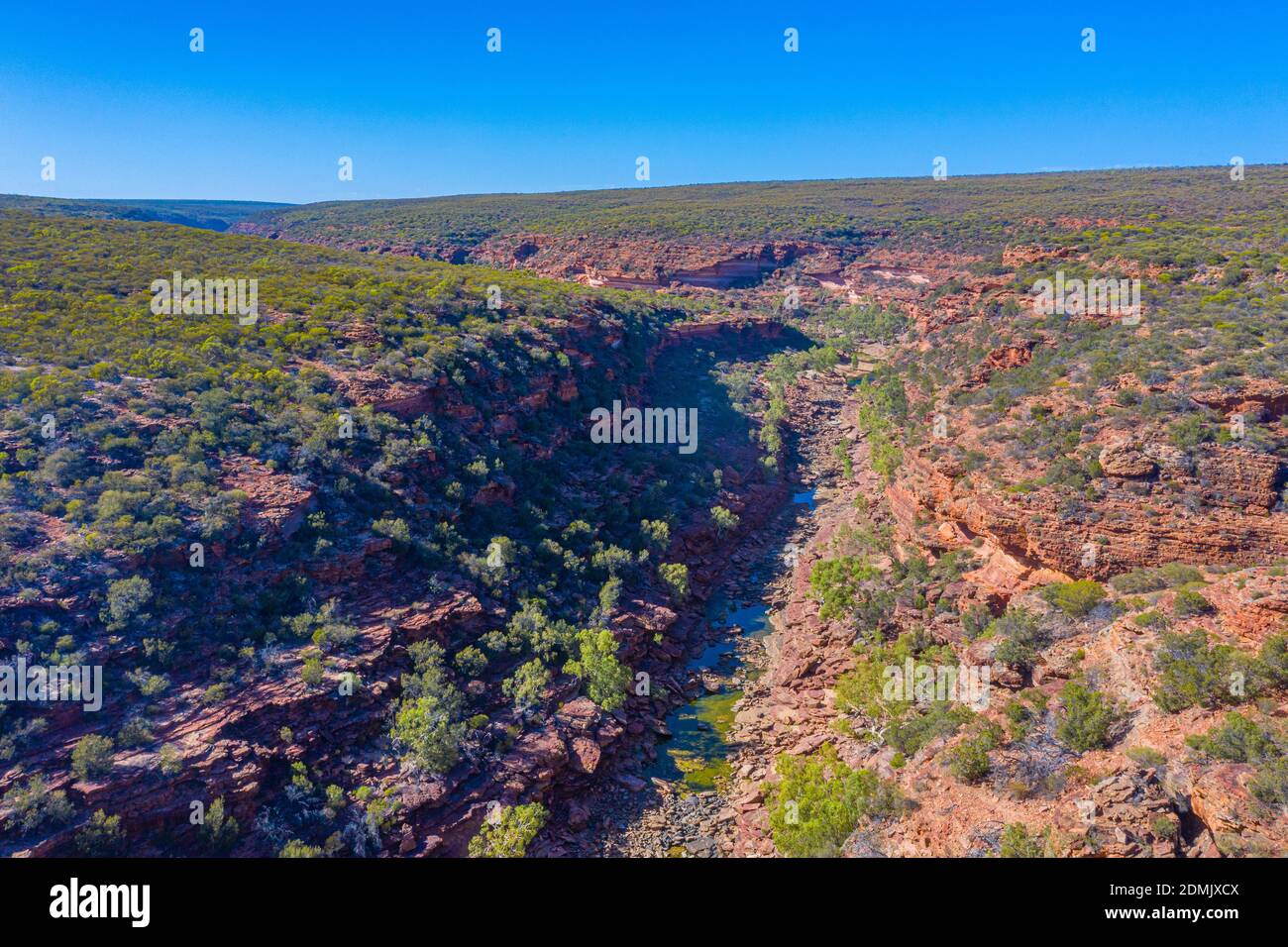 Z bend at Kalbarri national park in Australia Stock Photo