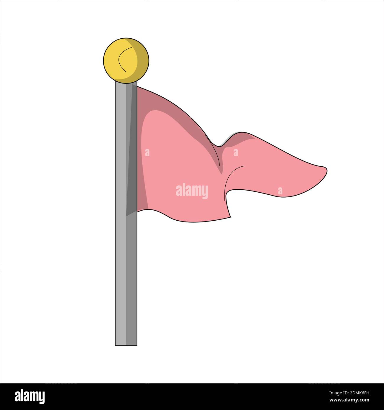 The Finish Flag. Clip Art, vector Illustration design Stock Vector