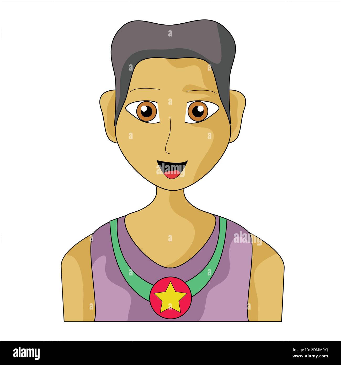 The Winner Man. Clip Art, vector Illustration design Stock Vector Image