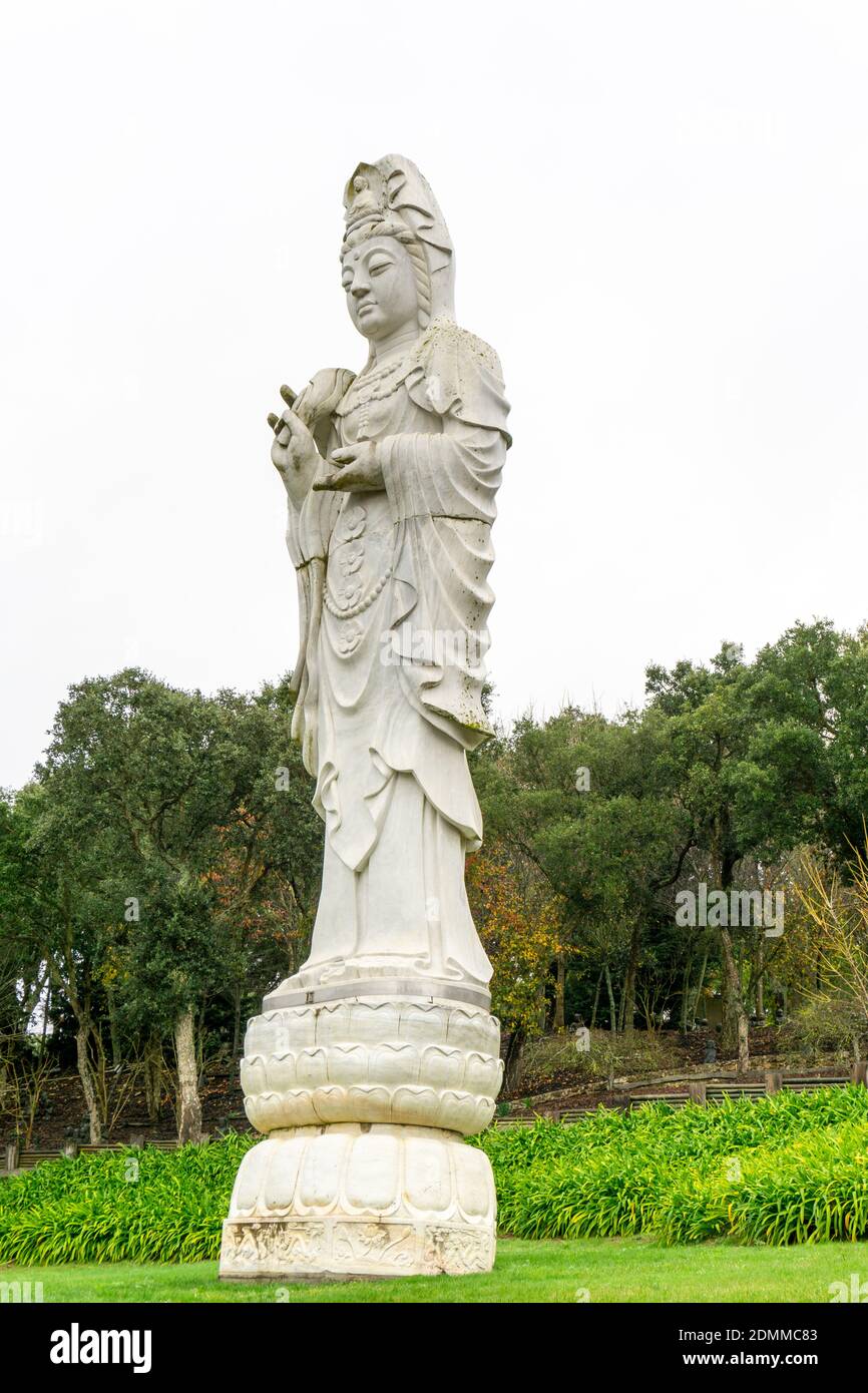 Carvalhal Bombarral, Portugal - 13 December 2020: buddha statues in the famous Bacalhoa Buddha Eden Garden in central Portugal Stock Photo