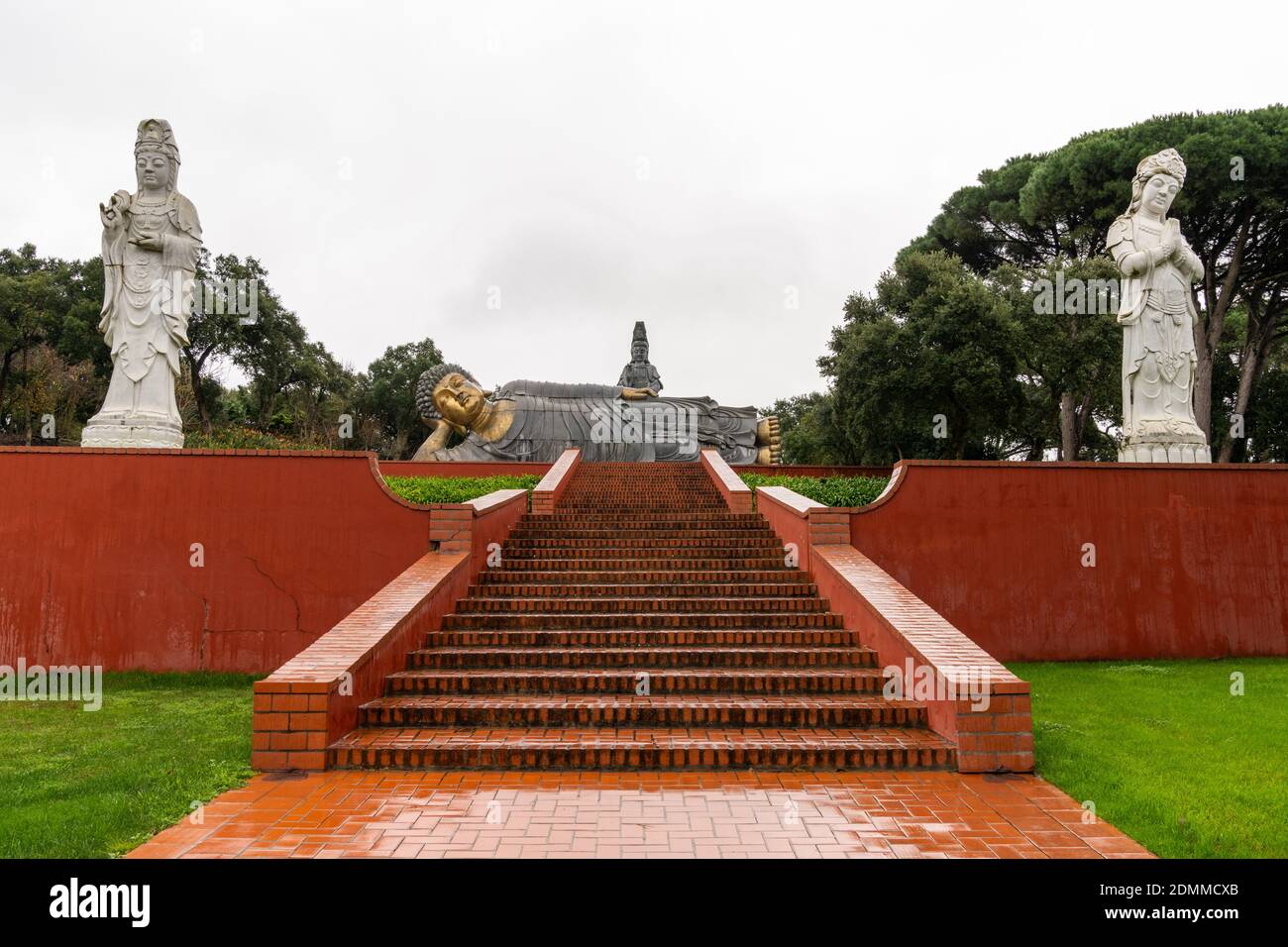 Carvalhal Bombarral, Portugal 13 December 2020 buddha statues in the