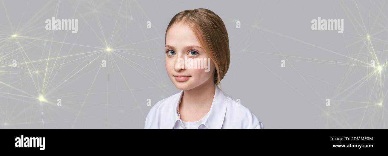 Pretty young girl portrait at studio Stock Photo - Alamy