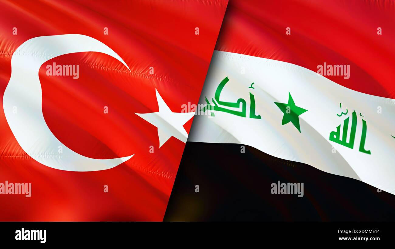 Turkey iraq flag hi-res stock photography and images - Alamy