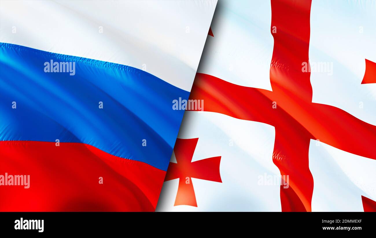 Russia and flags. 3D Waving flag design. Russia flag
