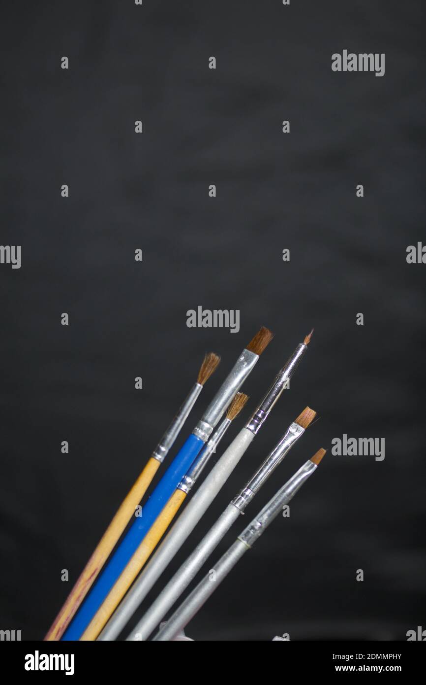 Black acrylic paint hi-res stock photography and images - Alamy