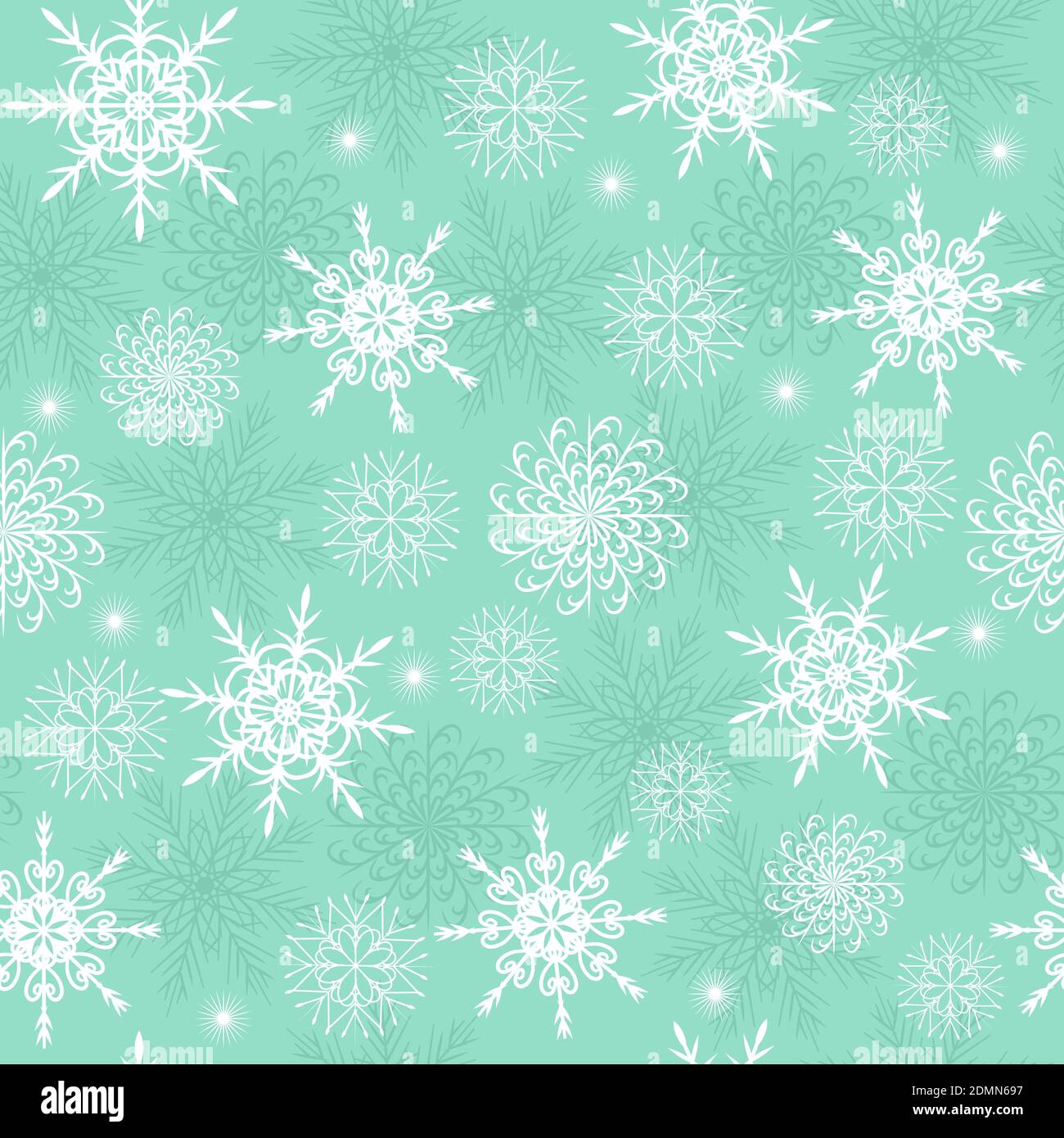 Winter seamless pattern with the white snowflakes Stock Vector Image ...