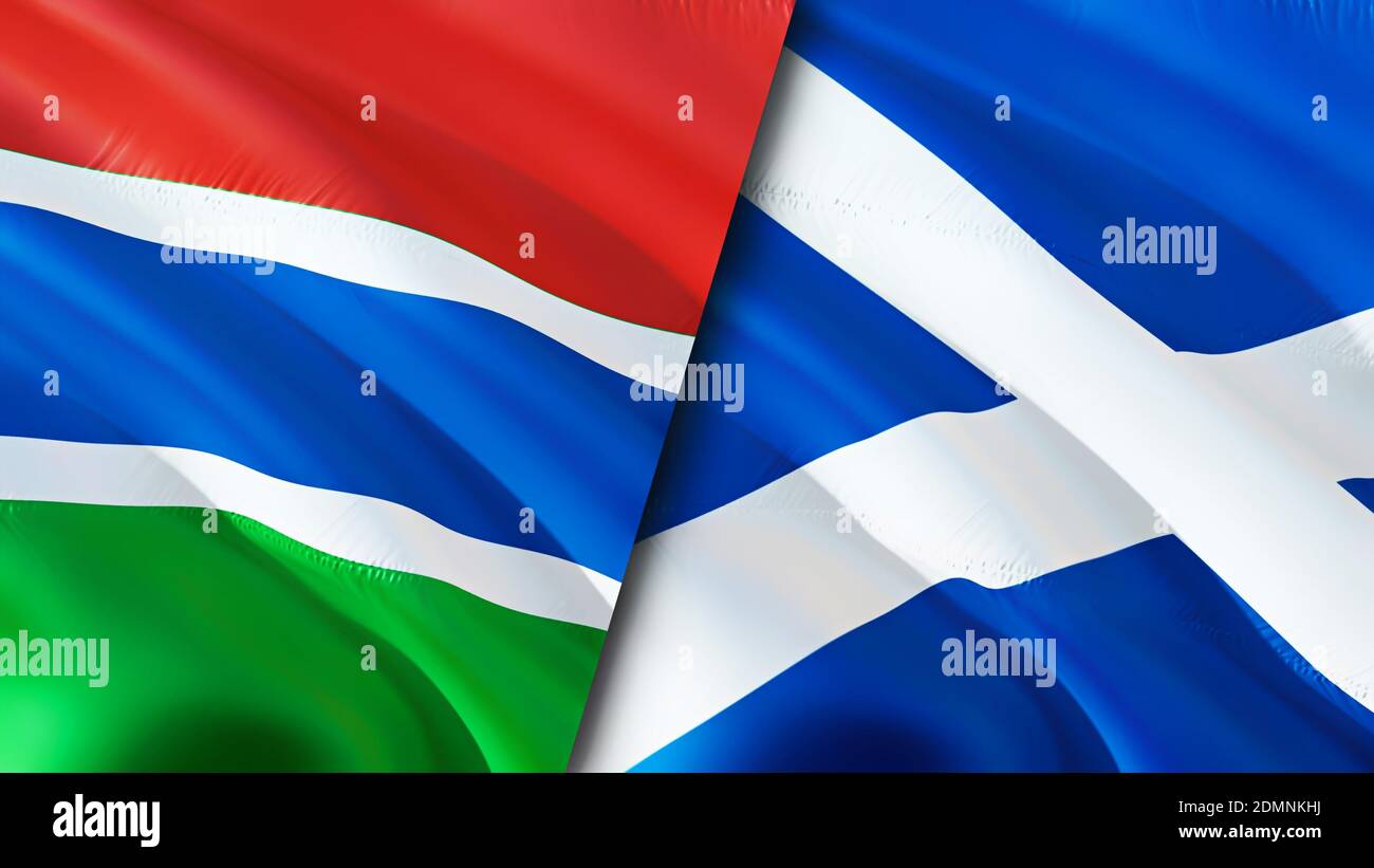Gambia scotland flag hi-res stock photography and images - Alamy