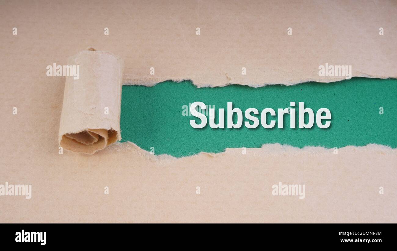 Torn Paper Over Text On Green Background Stock Photo Alamy