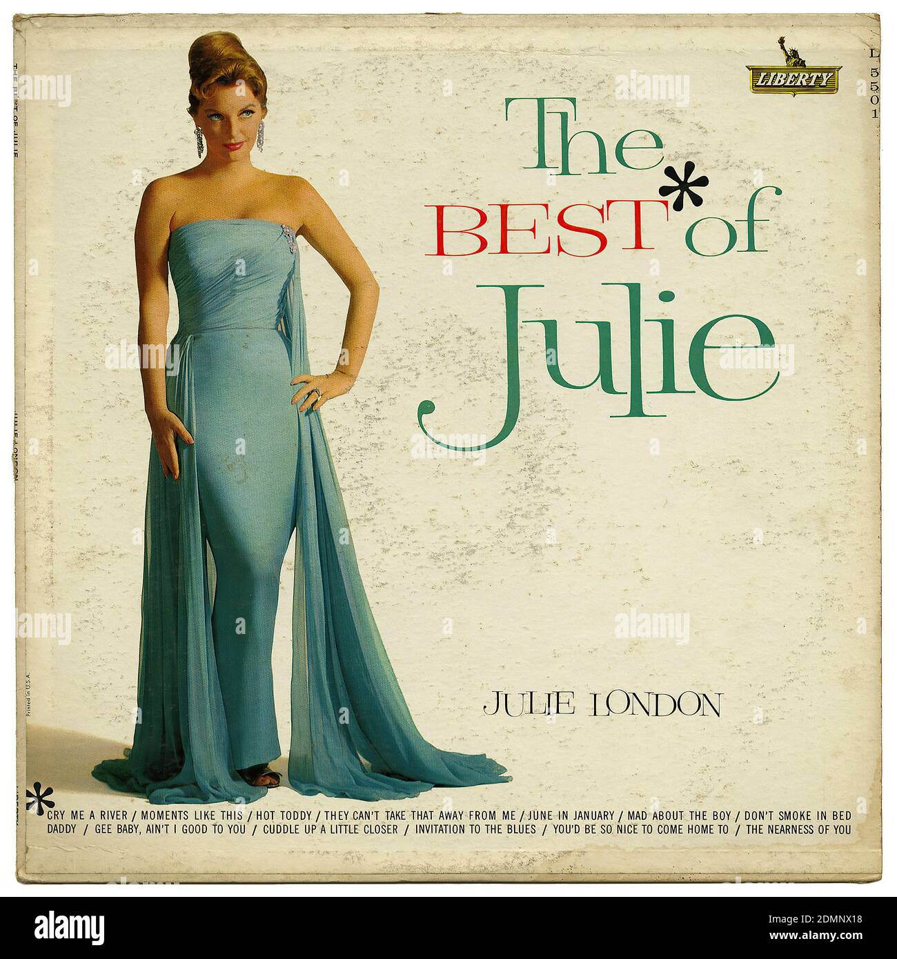 The Best of Julie, Julie London - Vintage Record Cover Stock Photo