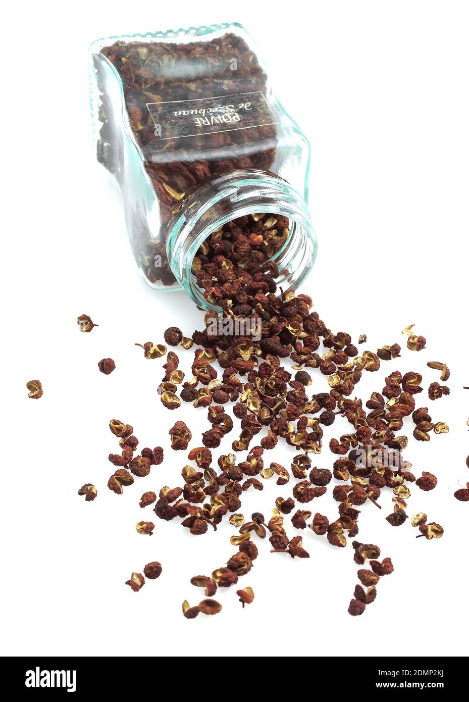 Czechuan or Sichuan Pepper, zanthoxylum simulans against White Background Stock Photo