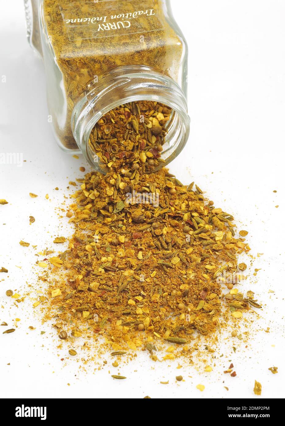 Powder of Curry Stock Photo