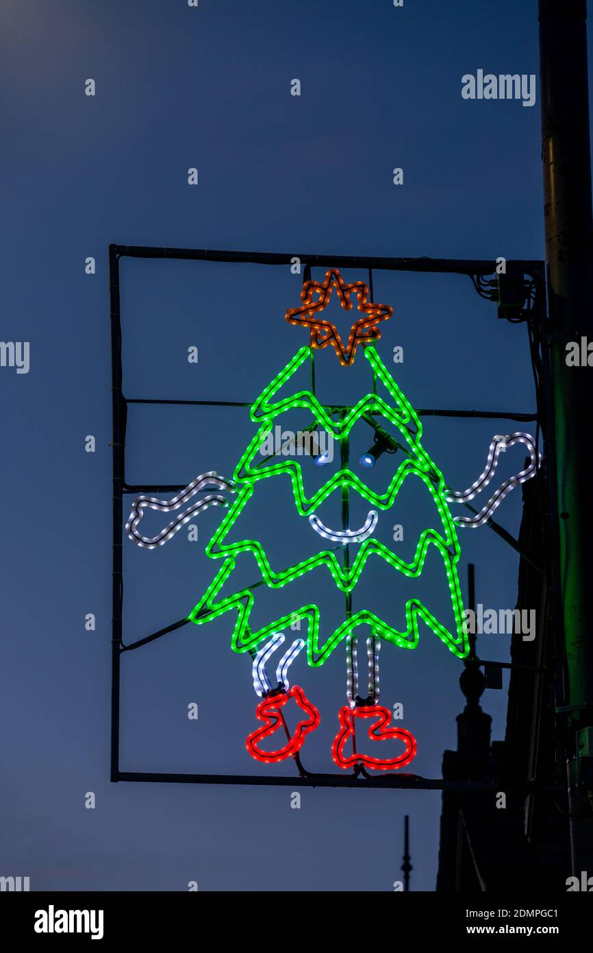 The Fife Town of Newburgh lights up Christmas with designs made by