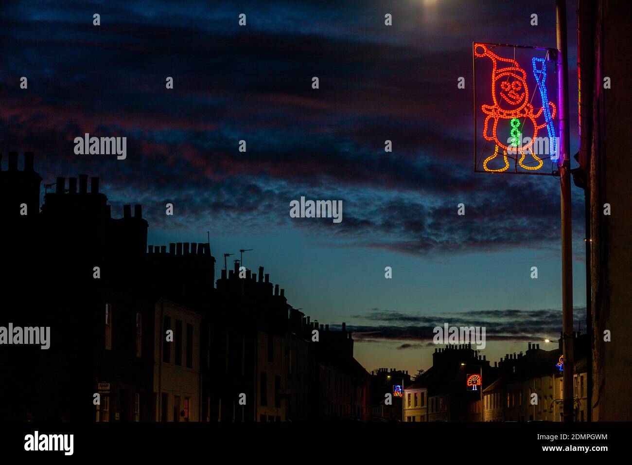 The Fife Town of Newburgh lights up Christmas with designs made by