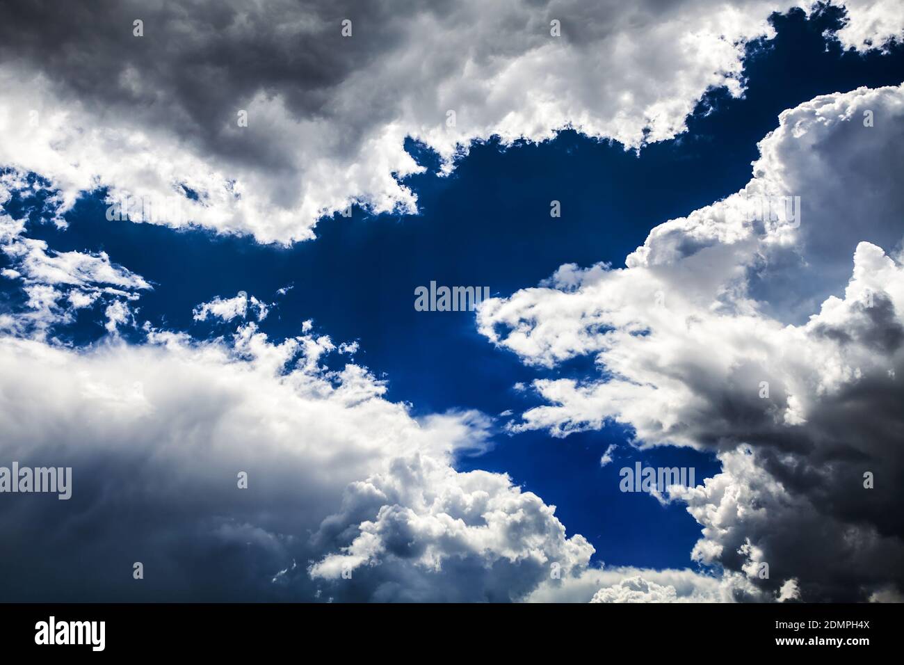 Dramatic Cloudscape Background with a Blue Sky Stock Photo - Alamy