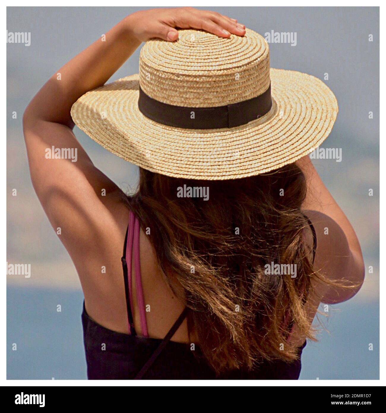 Women wearing beach hat Cut Out Stock Images & Pictures Alamy