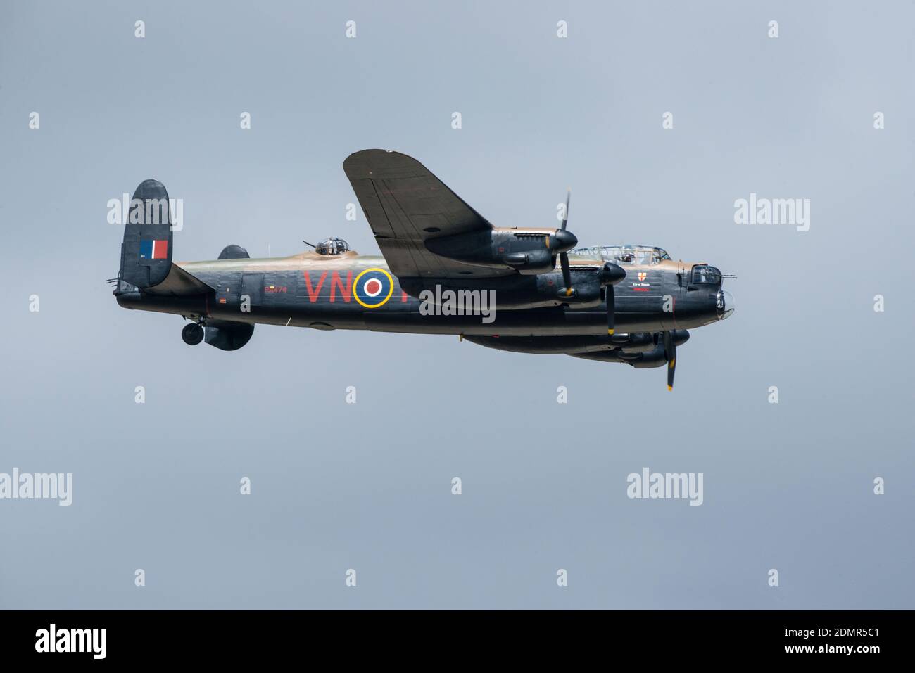 An Avro Lancaster bomber at the RIAT air-show in England Stock Photo