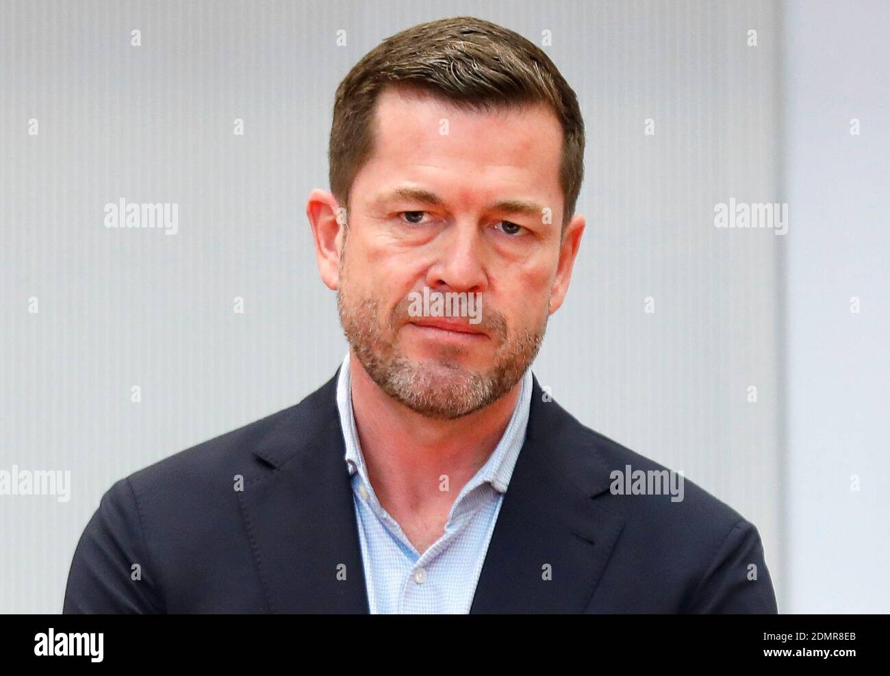 Berlin, Germany. 17th Dec, 2020. Former defence minister Karl-Theodor zu Guttenberg is standing behind his chair ahead of a meeting of the Bundestag's Wirecard investigation committee. He is to be questioned about a trip to China during which Chancellor Merkel (CDU) lobbied for the German fin-tech before the accounting scandal at Wirecard was exposed in 2019. Guttenberg was advising Wirecard at the time and initiated contact with the chancellor's office. Credit: Michele Tantussi/Reuters/Pool/dpa/Alamy Live News Stock Photo