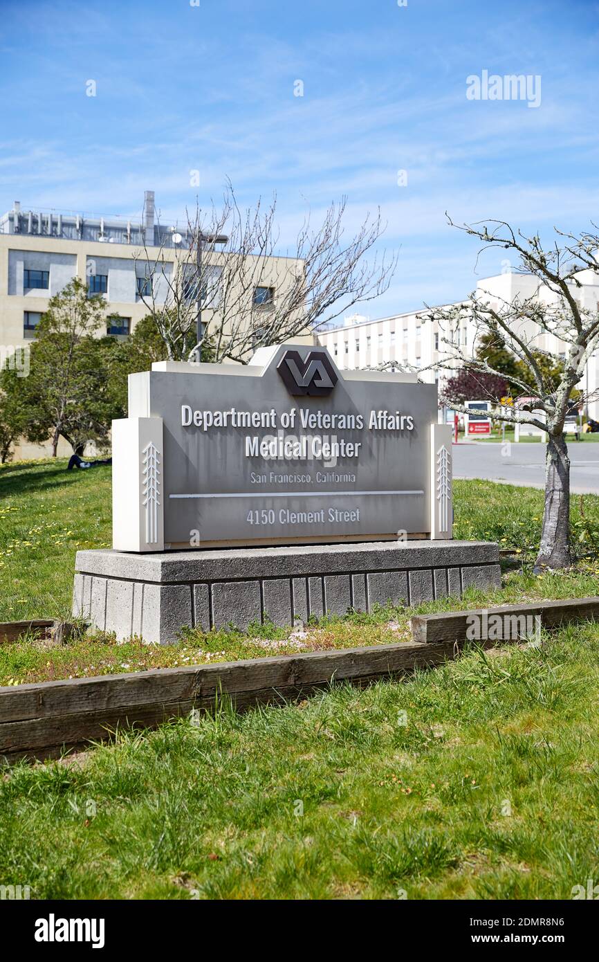 Department of Veterans Affairs Medical Center, 4150 Clement Street, San Francisco, California, USA Stock Photo