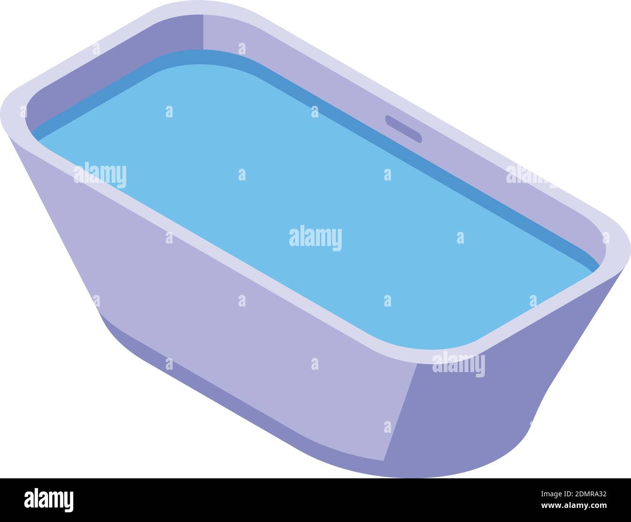 Water bathtub icon. Isometric of water bathtub vector icon for web ...