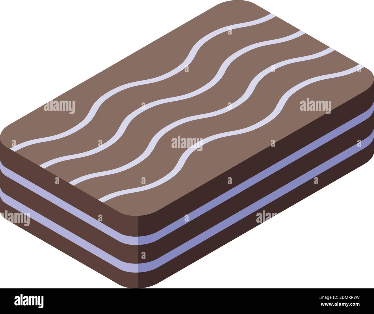 Sandwich chocolate icon. Isometric of sandwich chocolate vector icon for web design isolated on white background Stock Vector