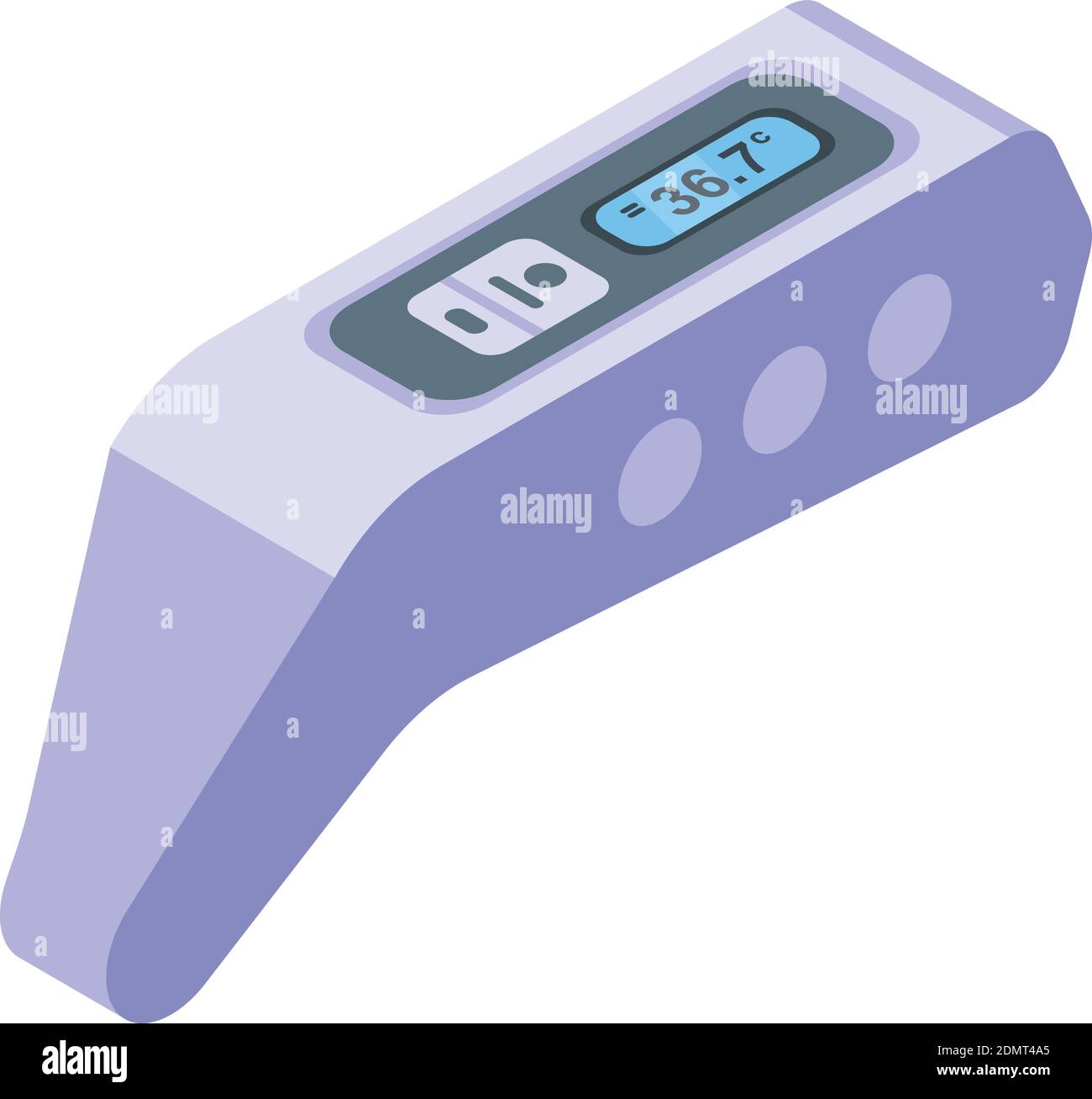 Device digital thermometer icon. Isometric of device digital ...