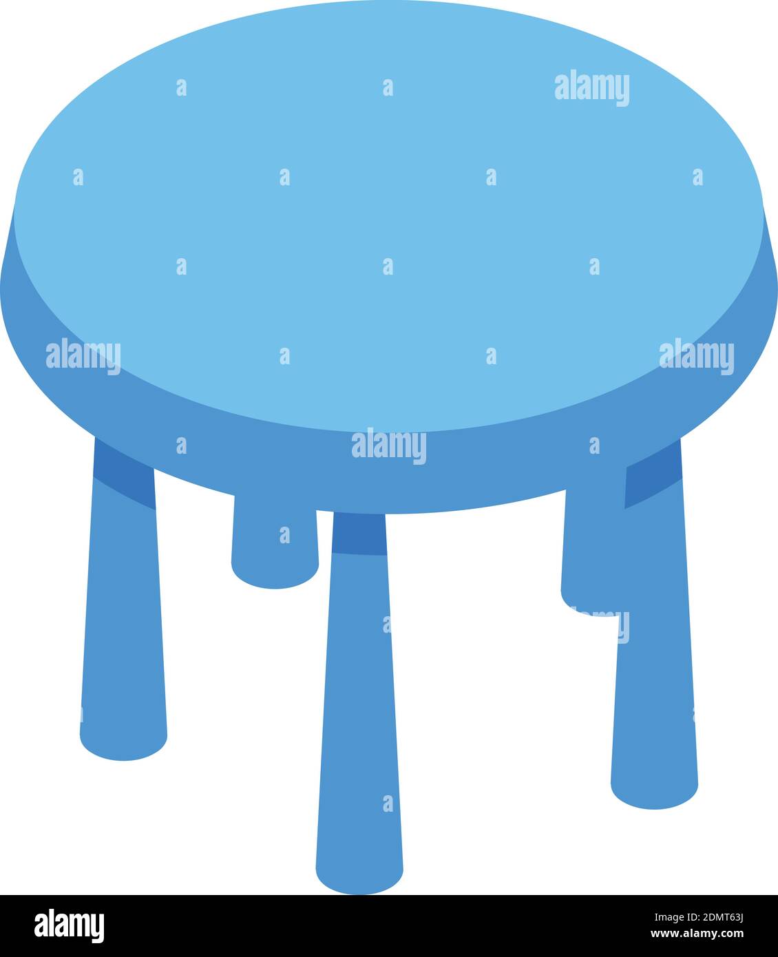 Round table icon. Isometric of round table vector icon for web design ...