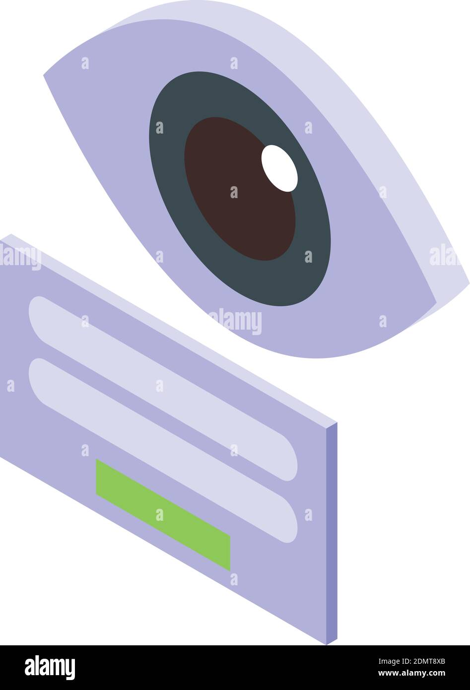 Eye password icon. Isometric of eye password vector icon for web design ...