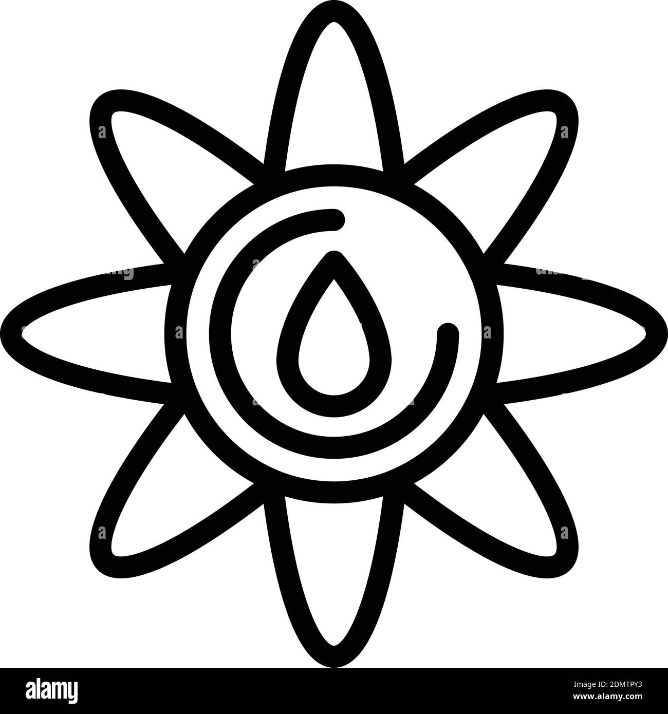 Organic canola oil icon. Outline organic canola oil vector icon for web ...