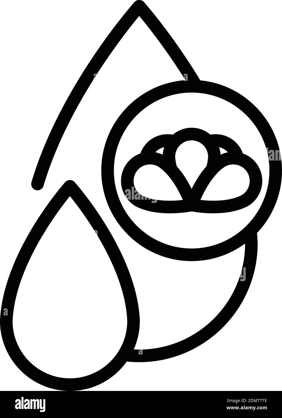 Bio canola oil icon. Outline bio canola oil vector icon for web design ...