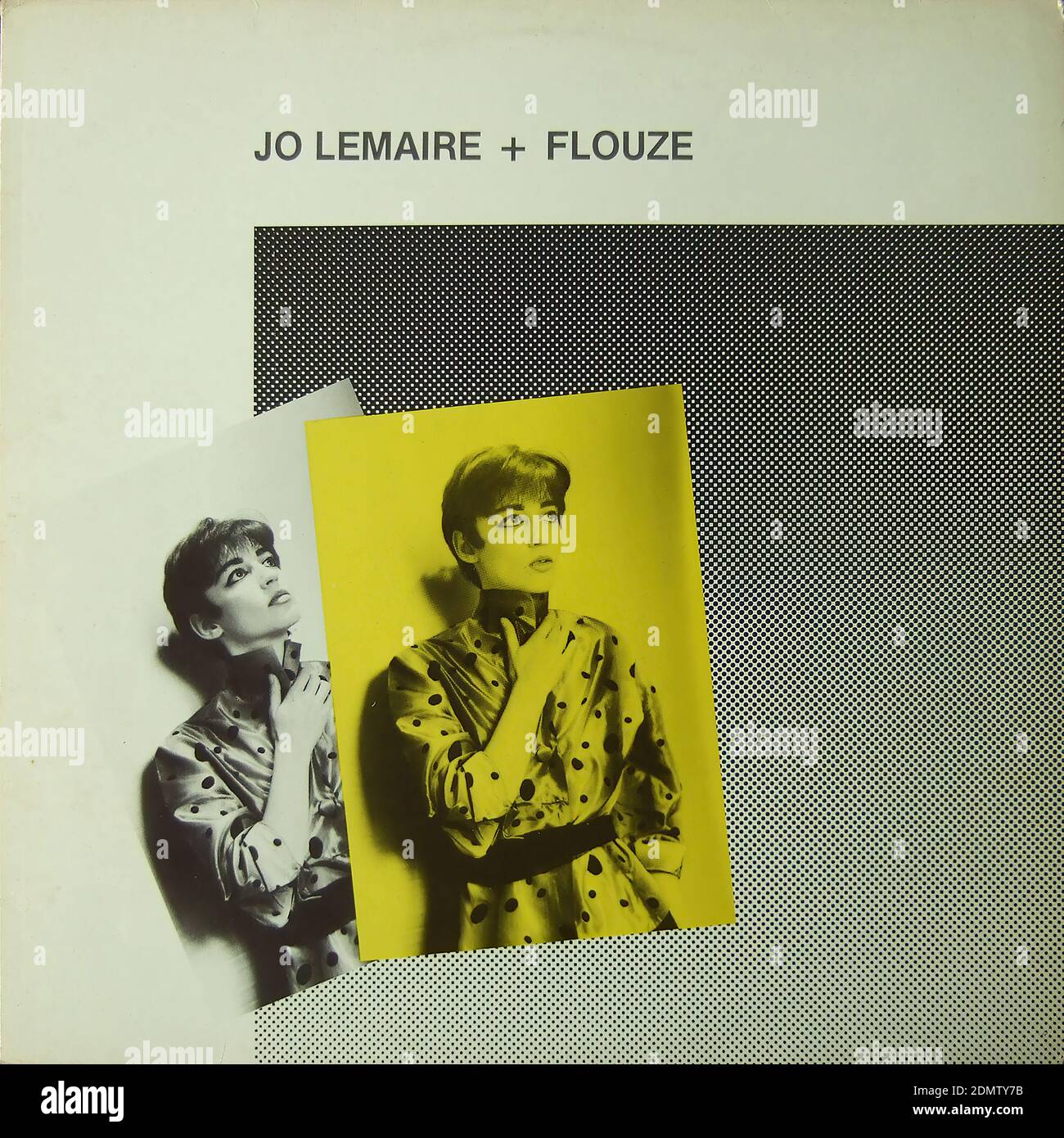 Jo Lemaire + Flouze - Vintage vinyl album cover Stock Photo