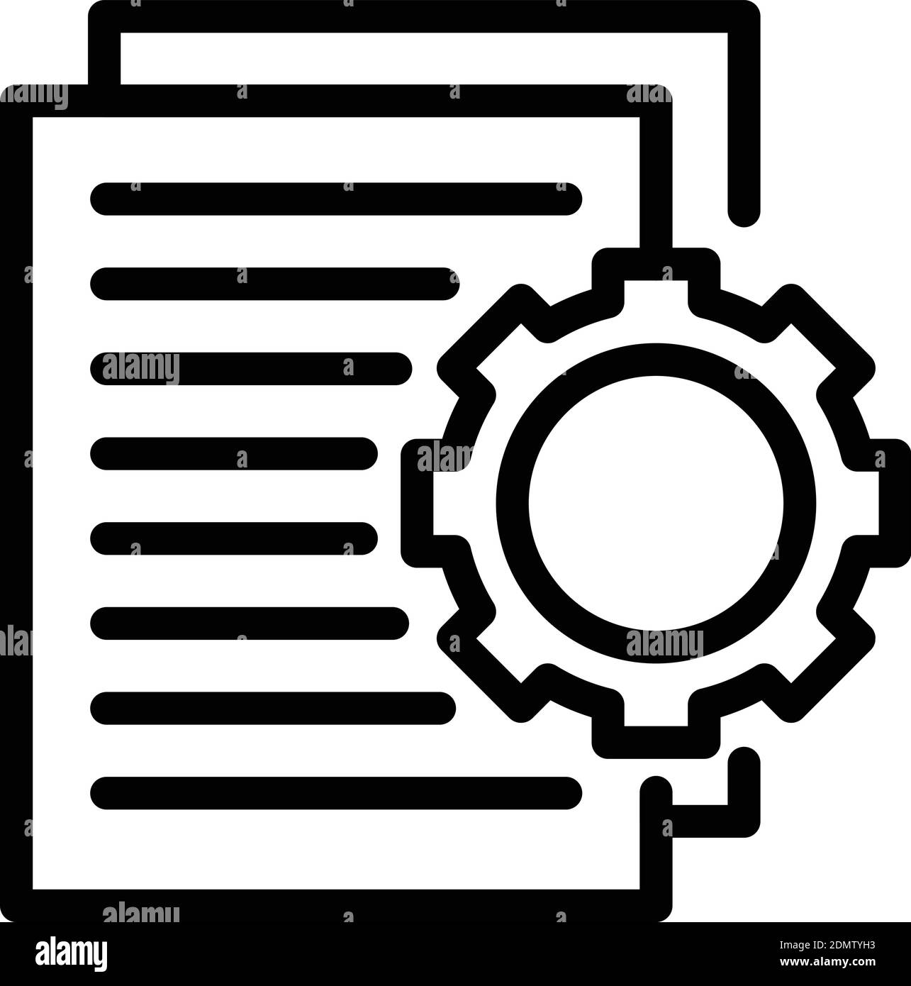 Technical interview icon. Outline technical interview vector icon for ...