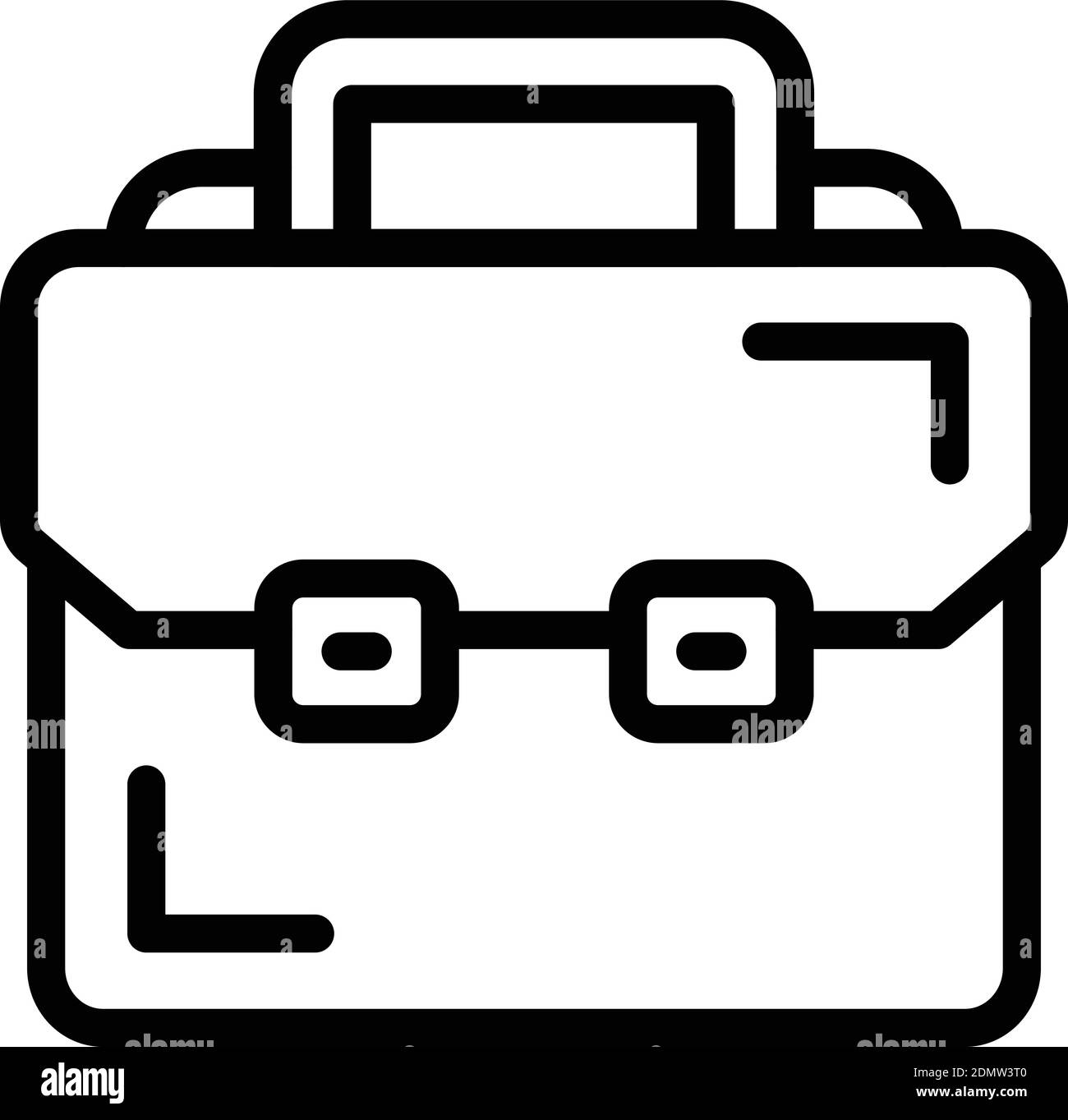 Briefcase icon. Outline briefcase vector icon for web design isolated