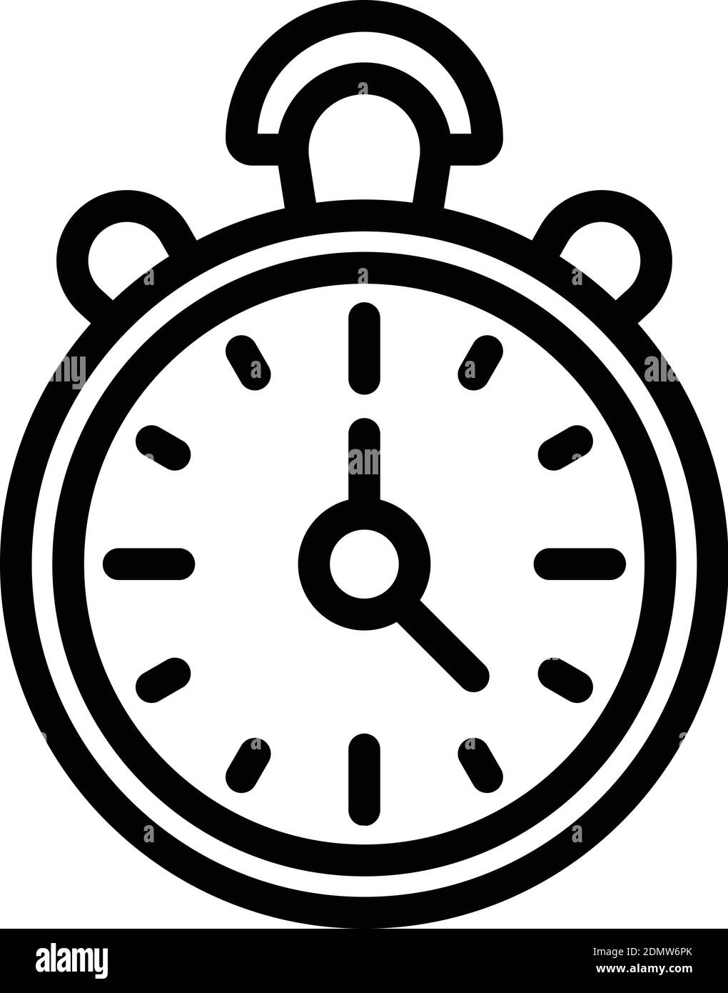 Problem stopwatch icon. Outline problem stopwatch vector icon for web design isolated on white background Stock Vector