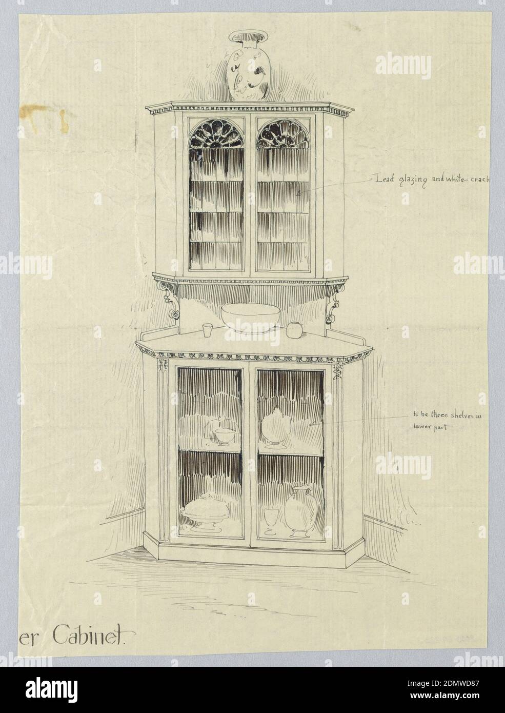 Triangular corner cupboard top