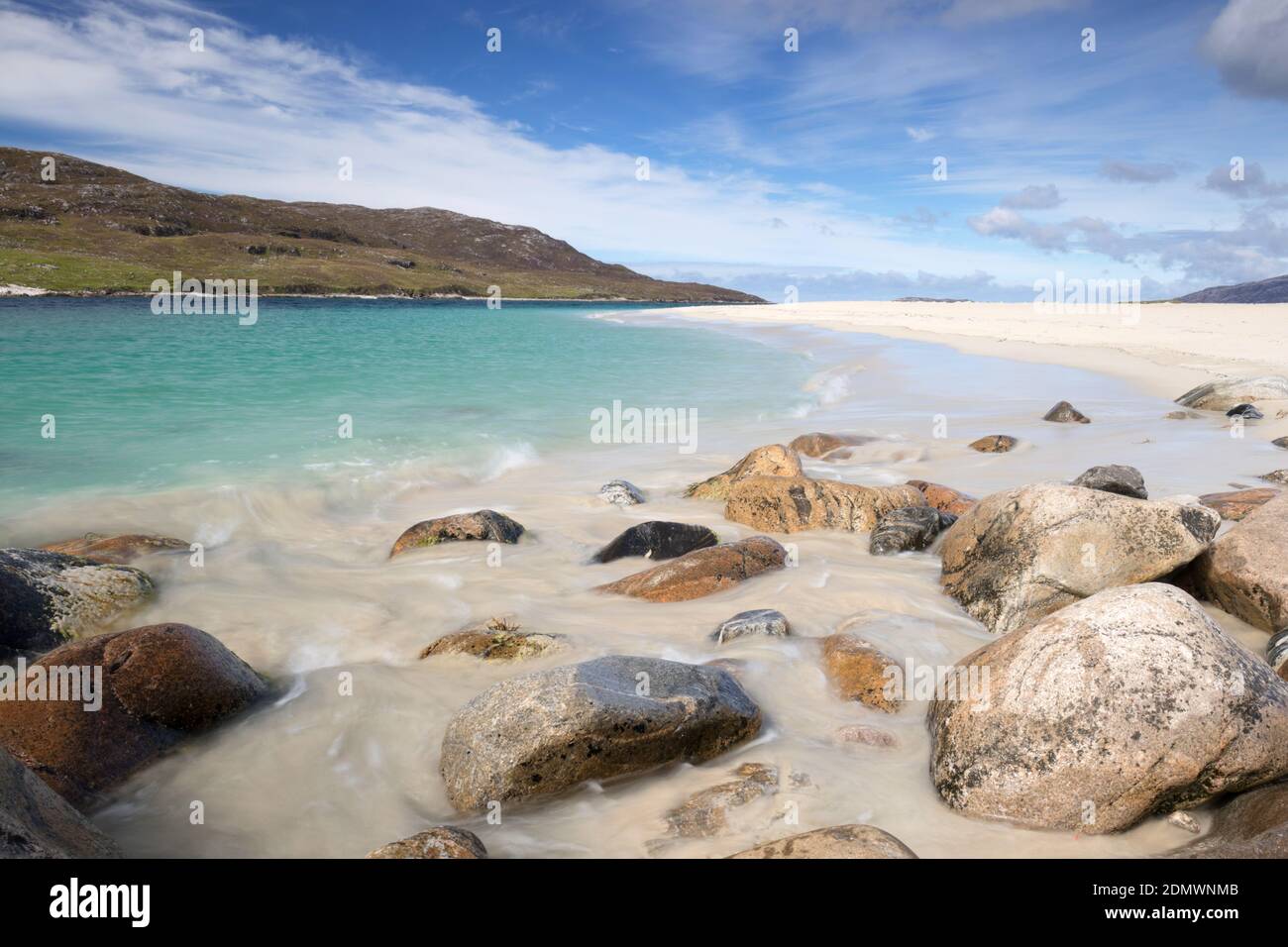 Traigh Mheilein Beach, Huisinis, Isle of Harris, Scotland Stock Photo