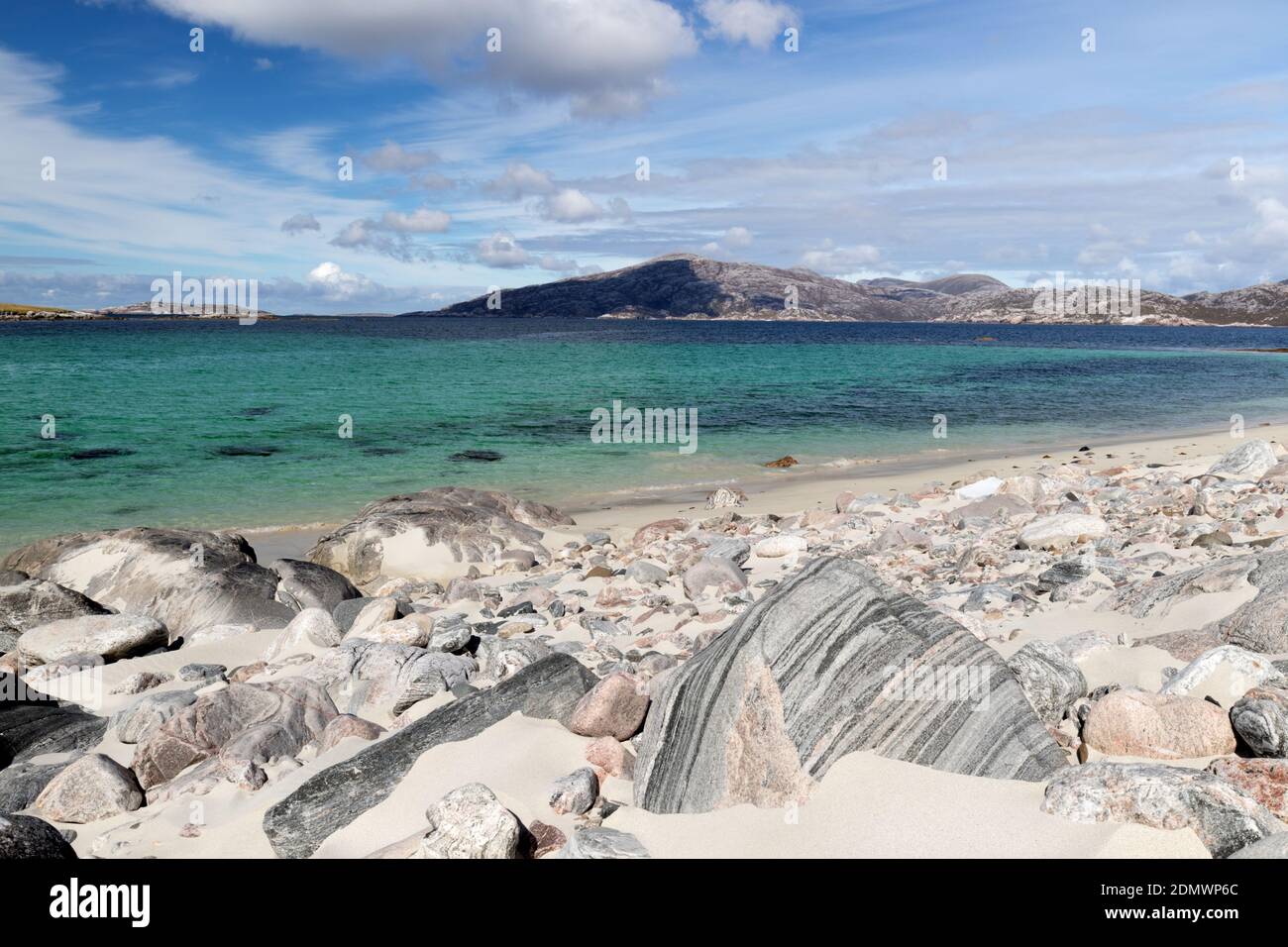 Traigh Mheilein Beach, Huisinis, Isle of Harris, Scotland Stock Photo