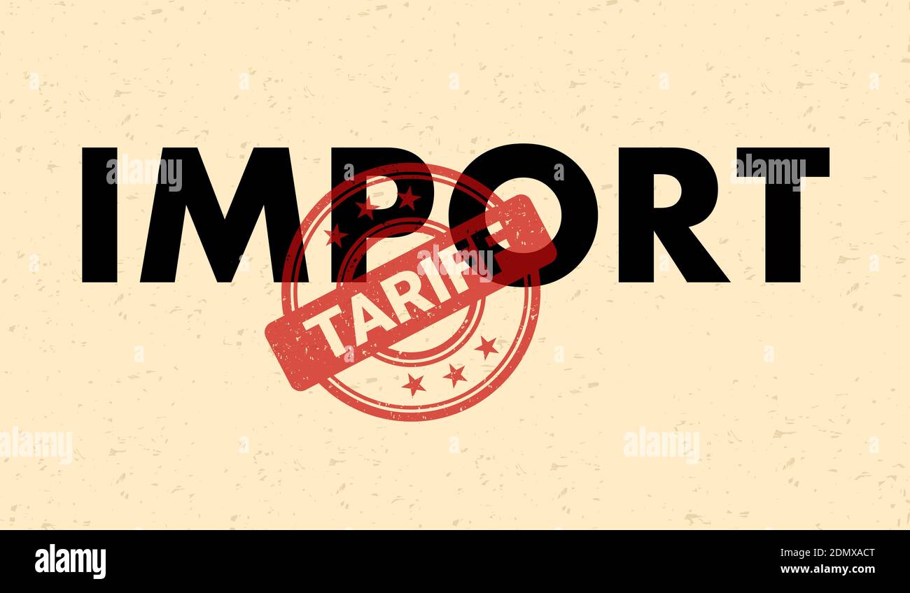 Tariff, tax, duty and customs are imposed on import. Restriction for