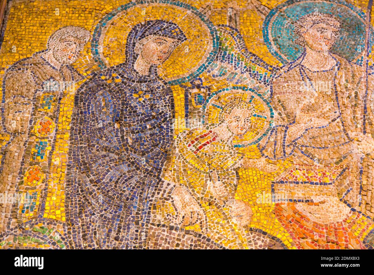 8th Century Mosaic, Santa Maria in Cosmedin Church, Rome, Italy, Europe Stock Photo