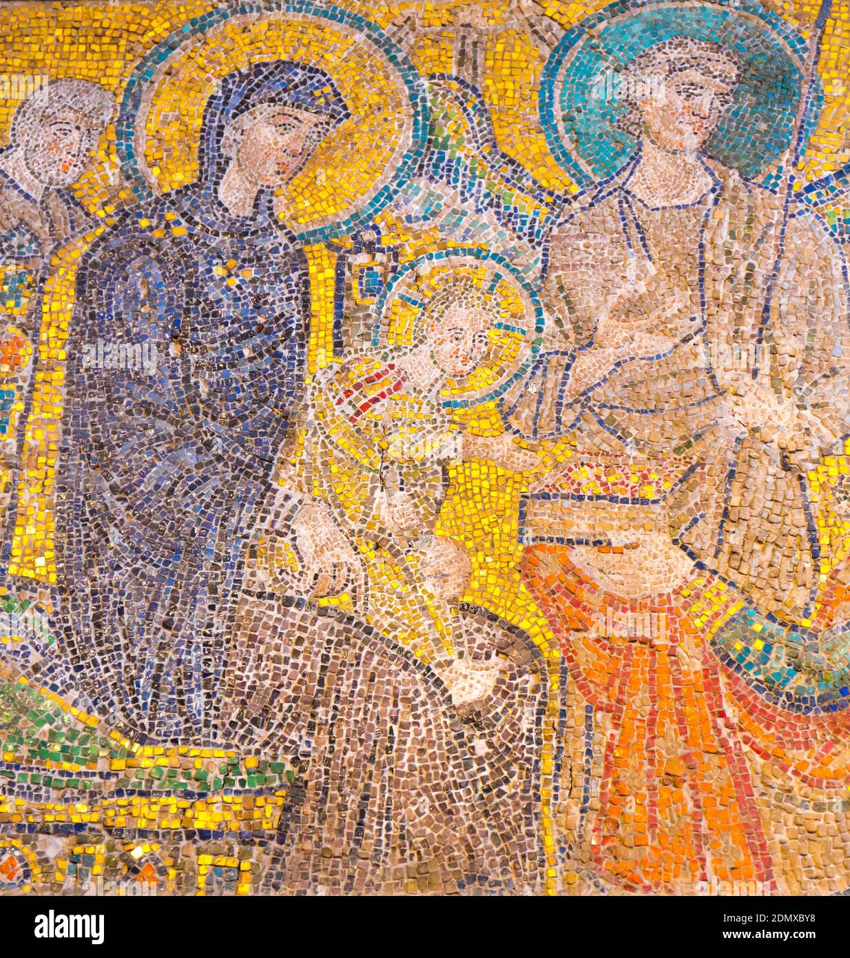 8th Century Mosaic, Santa Maria in Cosmedin Church, Rome, Italy, Europe Stock Photo