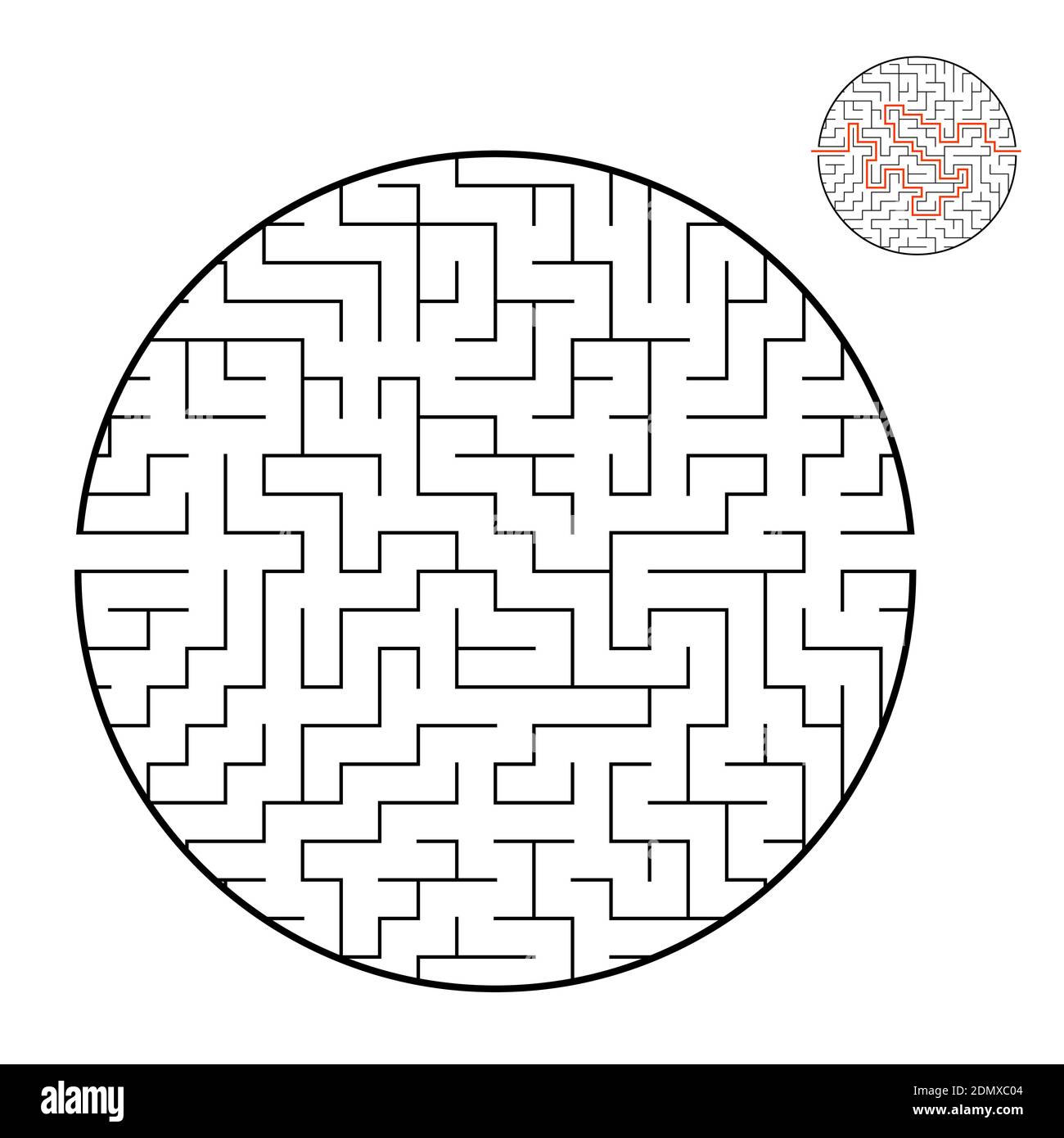 Abstract round maze. Game for kids and adults. Puzzle for children ...