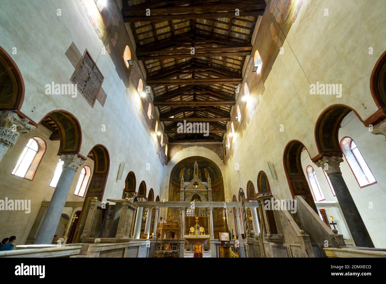 Santa Maria in Cosmedin Church, Rome, Italy, Europe Stock Photo