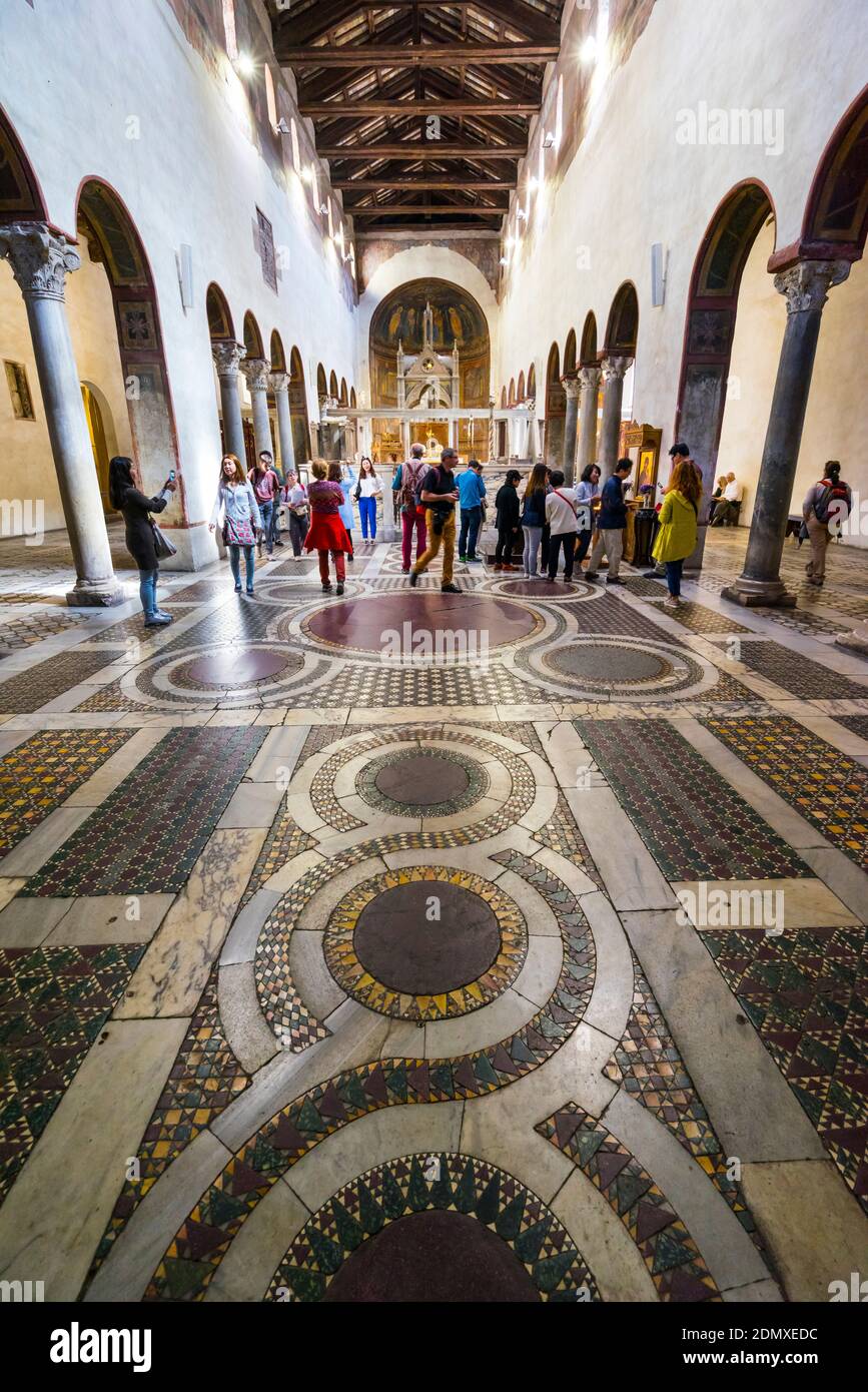 Santa Maria in Cosmedin Church, Rome, Italy, Europe Stock Photo