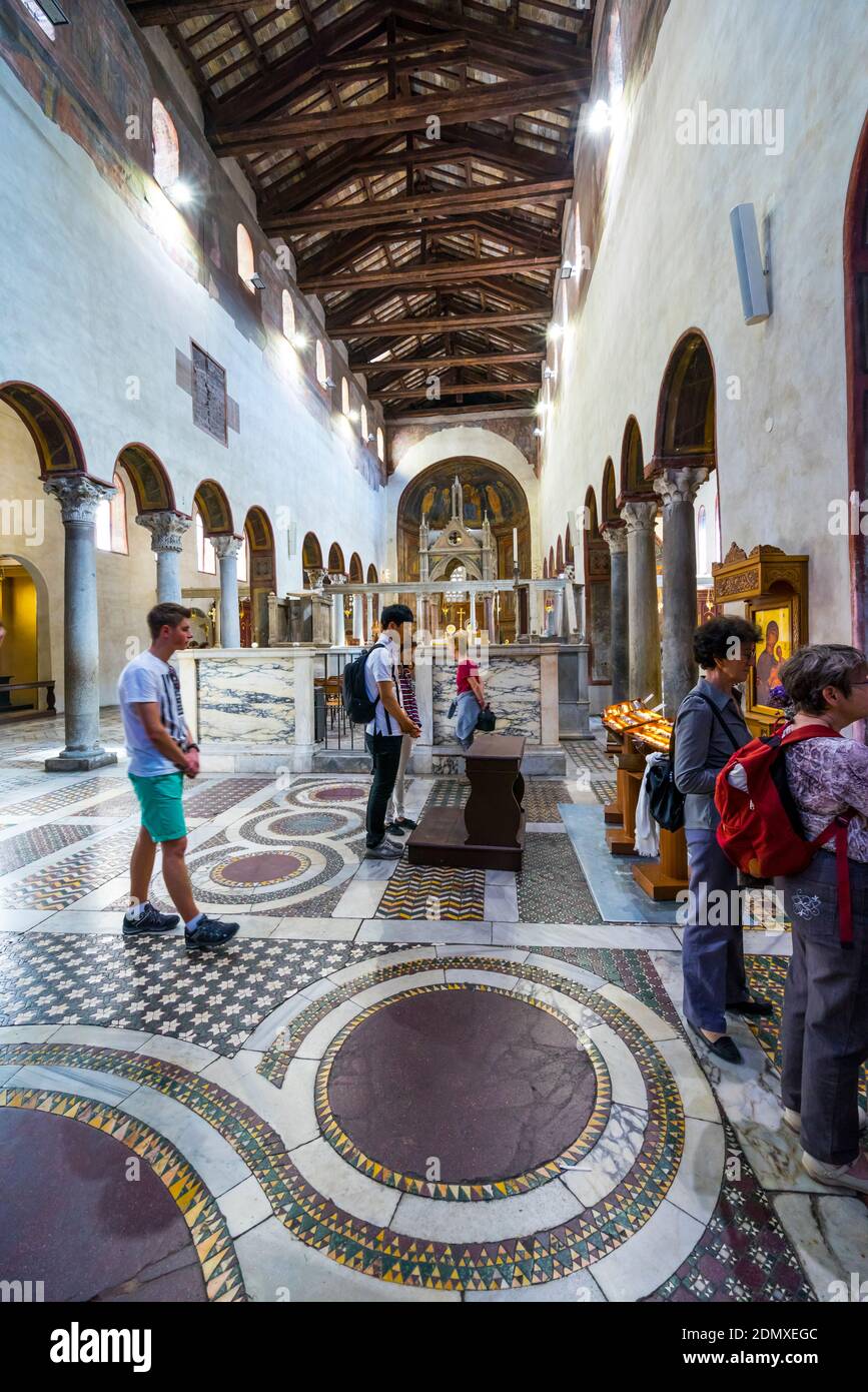Santa Maria in Cosmedin Church, Rome, Italy, Europe Stock Photo