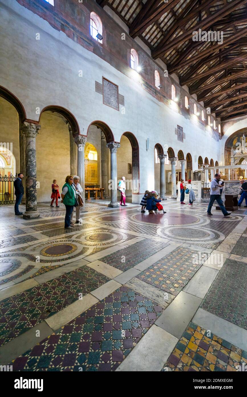 Santa Maria in Cosmedin Church, Rome, Italy, Europe Stock Photo