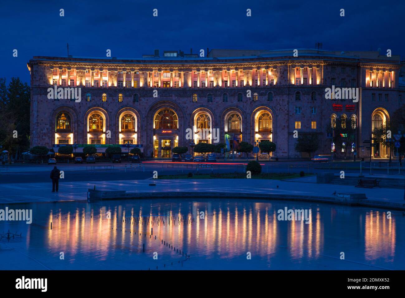 Armenia, Yerevan, Rebublic Square, Armenian Marriott Hotel Stock Photo