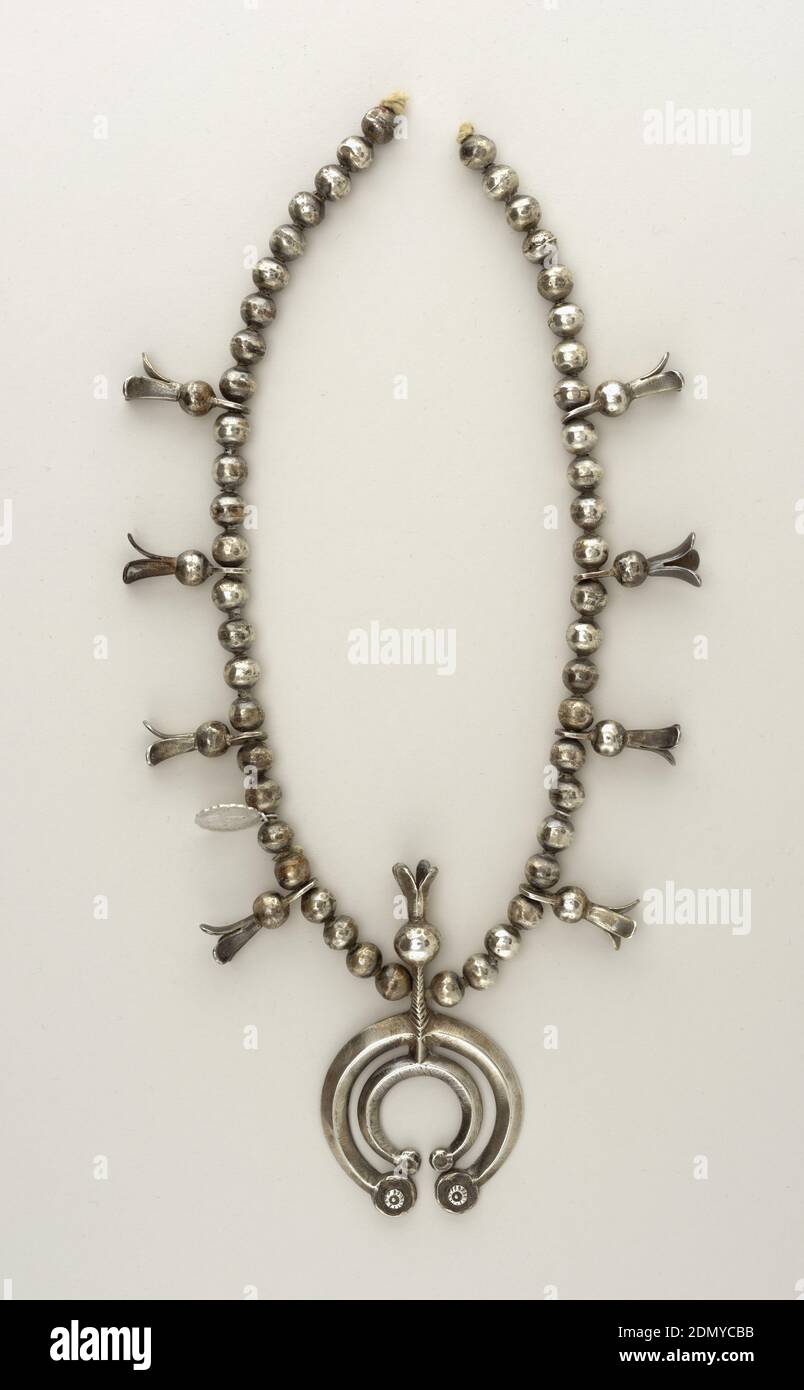 Silver squash deals blossom pendant